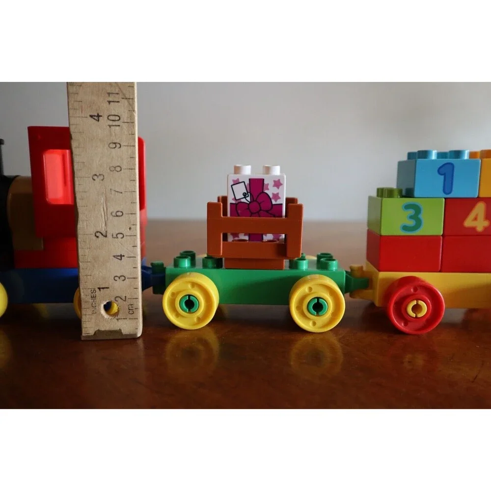 Lego Duplo Train Engine Freight Car Numbers 1 2 3 4 5 Gift Block Add on Pieces
